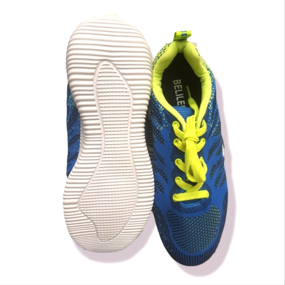 Blue and Green Walking Shoes